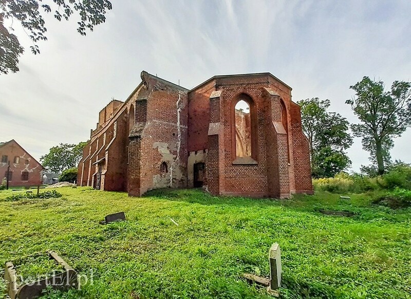 Elbląg, Ruiny kościoła w Fiszewie,