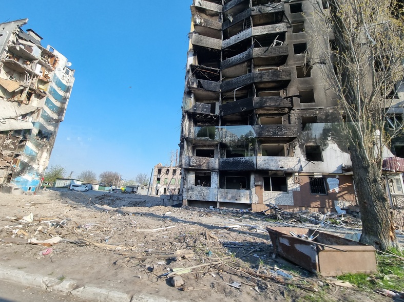 Elbląg, Borodianka na Ukrainie po wyjściu wojsk rosyjskich Elbląg, Borodianka na Ukrainie po wyjściu wojsk rosyjskich