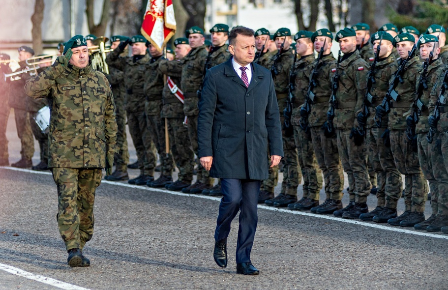 Elbląg, Mariusz Błaszczak w Elblągu: „Nasycamy wojskiem polskim wschodnią część naszego kraju” Elbląg, Mariusz Błaszczak w Elblągu: „Nasycamy wojskiem polskim wschodnią część naszego kraju”