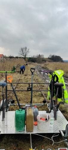 Elbląg, Prace na torowisku, Elbląg, Prace na torowisku,