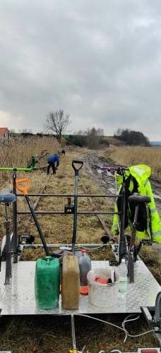 Elbląg, Prace na torowisku,