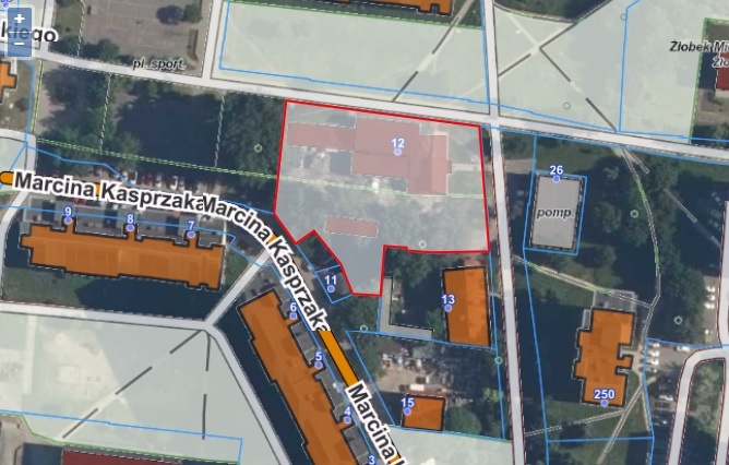 Elbląg, W tym miejscu ma powstać budynek mieszkalny (mapa pochodzi z serwisu Głównego Urzędu Nadzoru Budowlanego) Elbląg, W tym miejscu ma powstać budynek mieszkalny (mapa pochodzi z serwisu Głównego Urzędu Nadzoru Budowlanego)