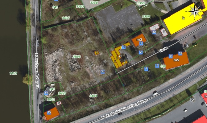Elbląg, Tamka pod wielopoziomowy parking Elbląg, Tamka pod wielopoziomowy parking
