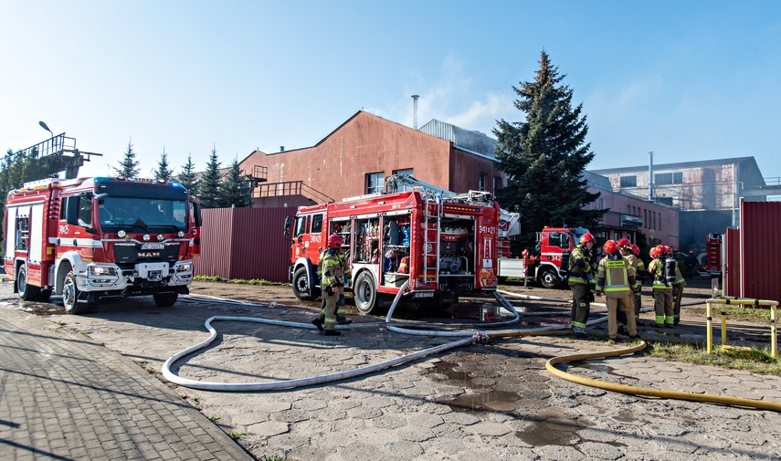 Elbląg, Pożar na terenie starej odlewni Elbląg, Pożar na terenie starej odlewni