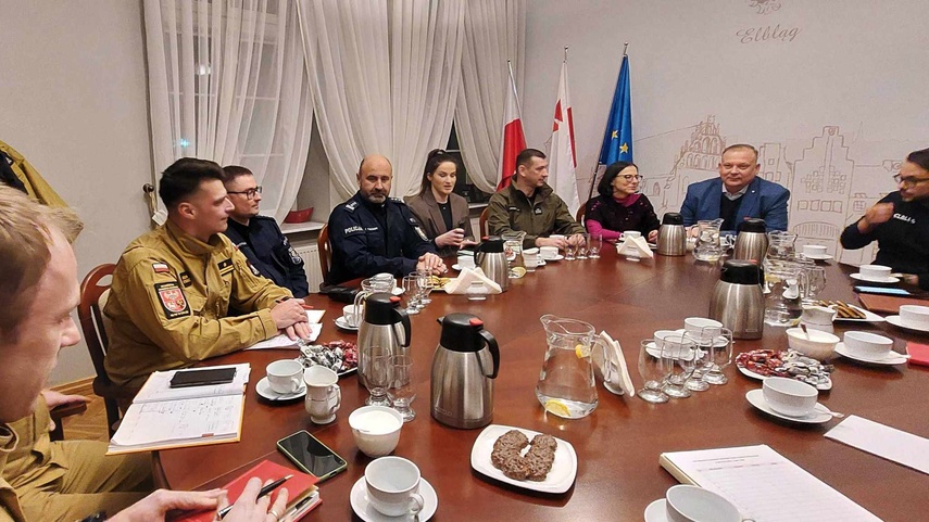 Elbląg, Posiedzenie sztabu kryzysowego, Elbląg, Posiedzenie sztabu kryzysowego,