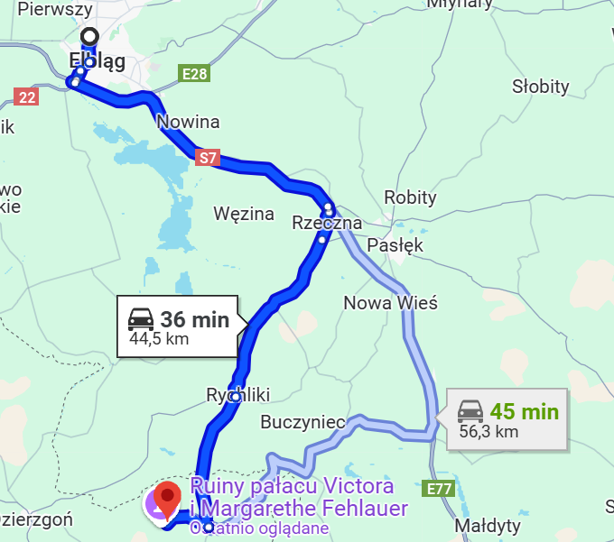 Elbląg, Trasa, Elbląg, Trasa,