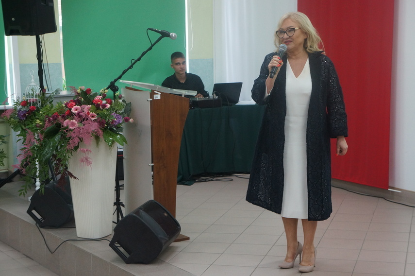 Elbląg, Małgorzata Sowicka podczas zakończenia roku szkolnego 2024/2025,