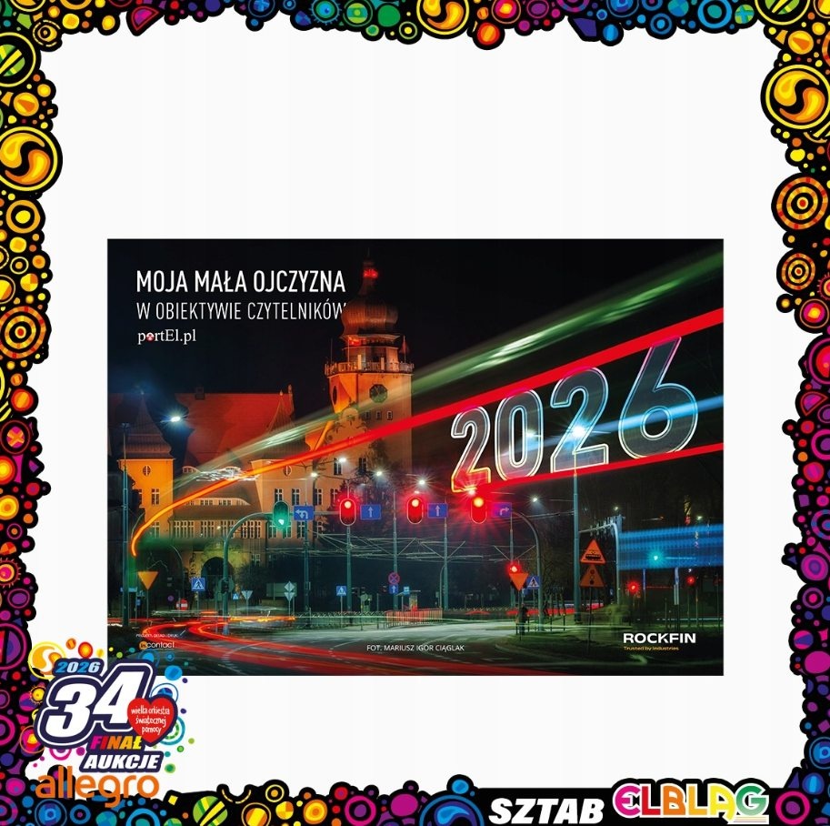 Elbląg, Na aukcjach WOŚP można wylicytować trzy kalendarze Fotka Miesiąca