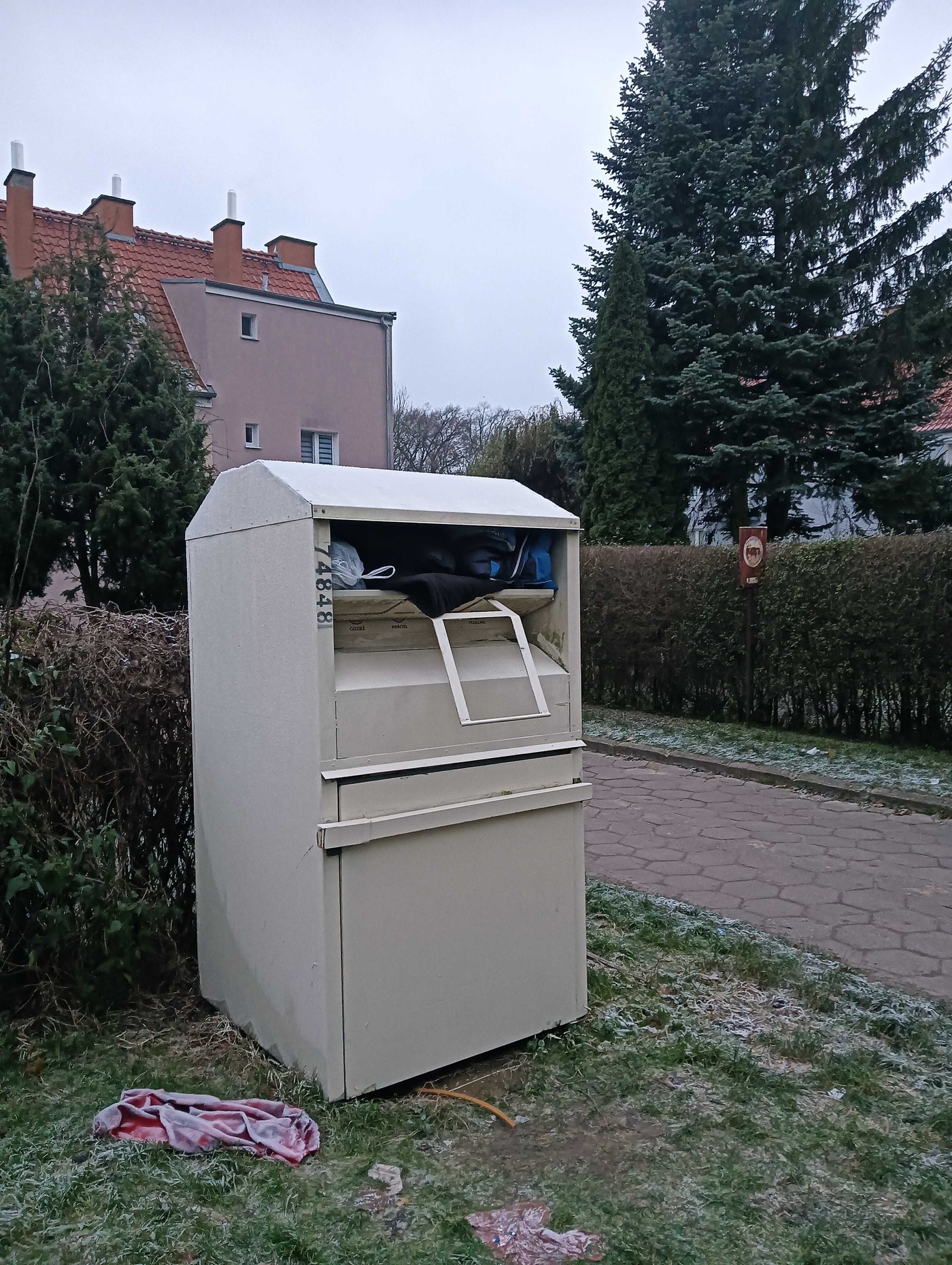Elbląg, Dawne kontenery PCK przy ul. Pawiej,