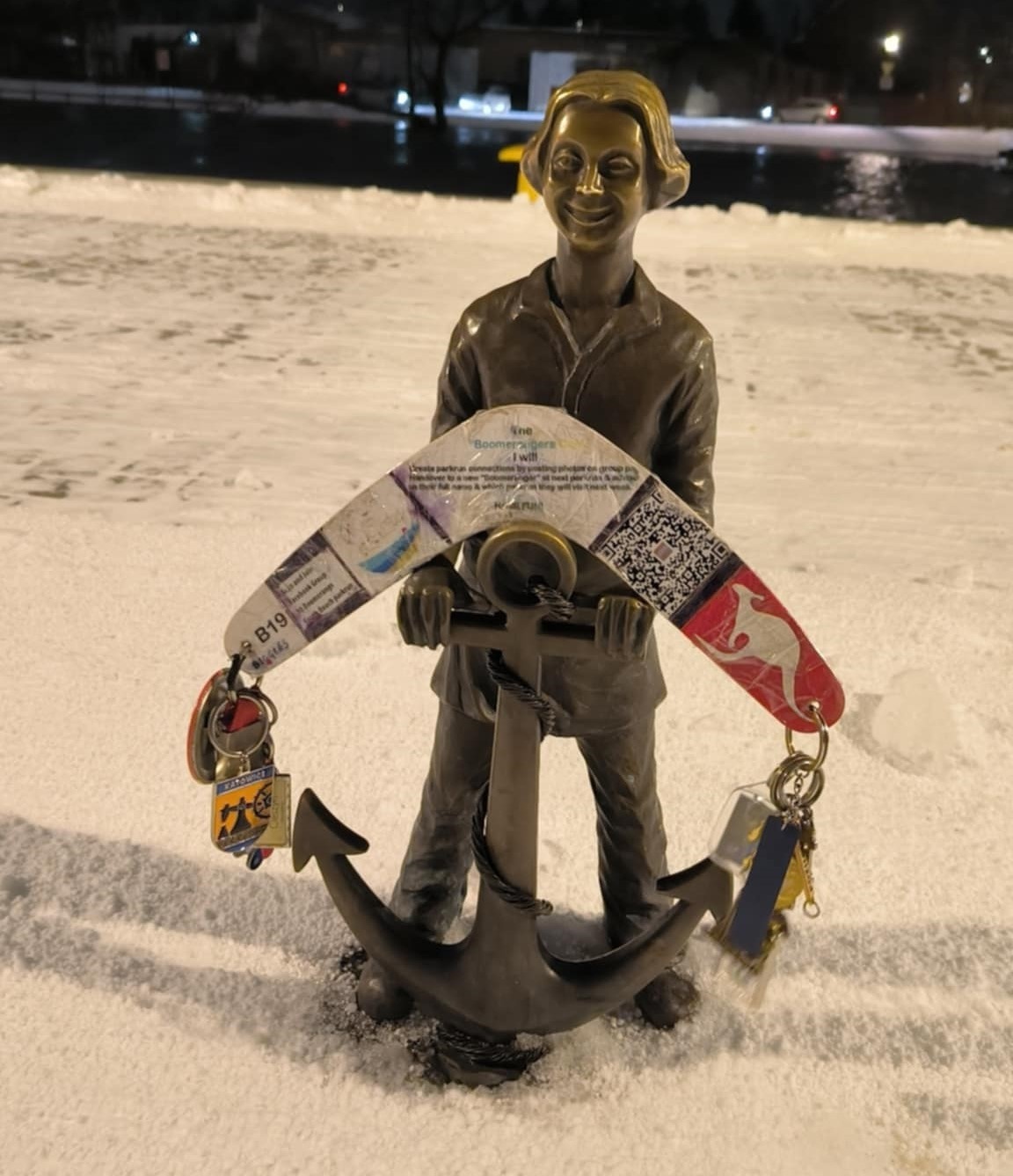 Elbląg, Bumerang "odwiedził" m.in. figurki Piekarczyka