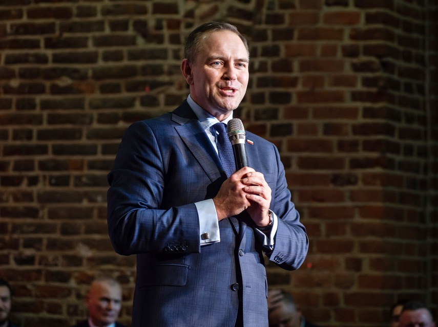 Elbląg, Karol Nawrocki w Elblągu podczas kampanii prezydenckiej, luty 2025 r.