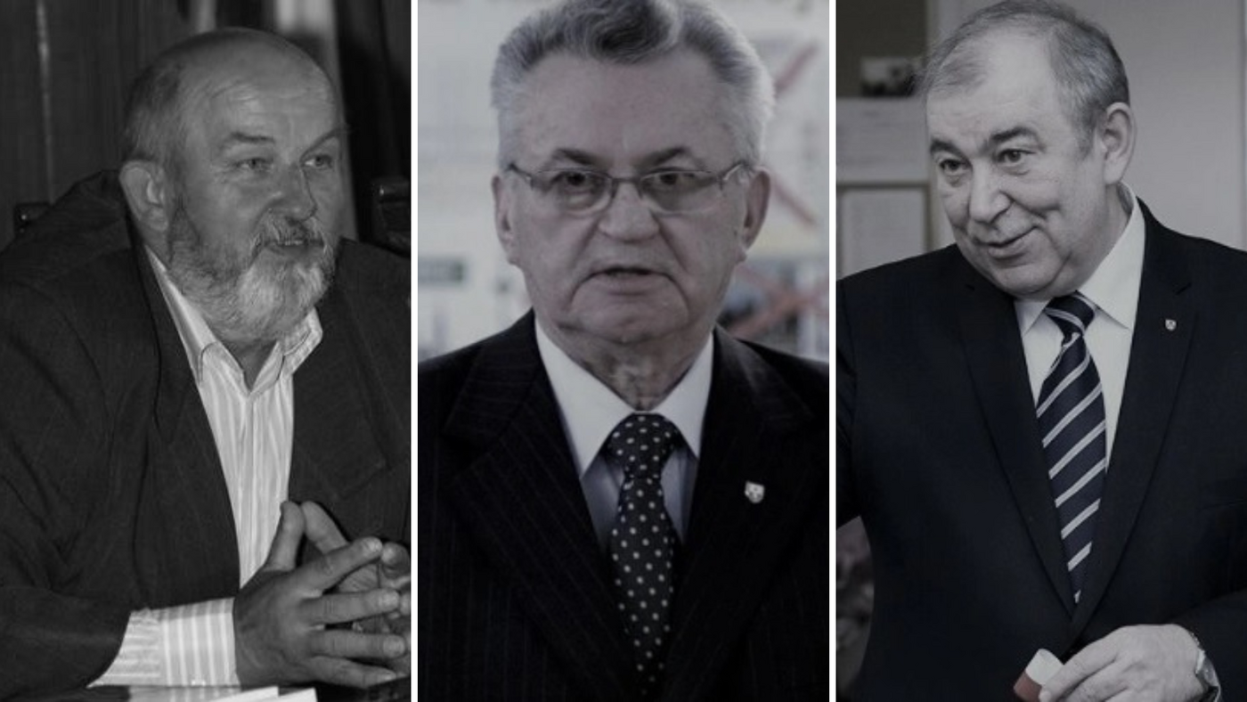 Elbląg, Od lewej: Józef Gburzyński, Henryk Słonina, Jerzy Wilk