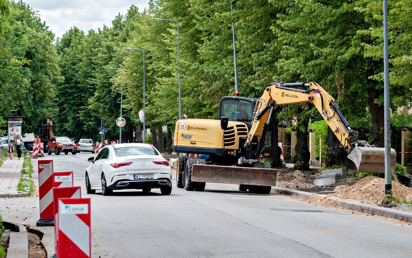 Elbląg, Remont na ul. Saperów,