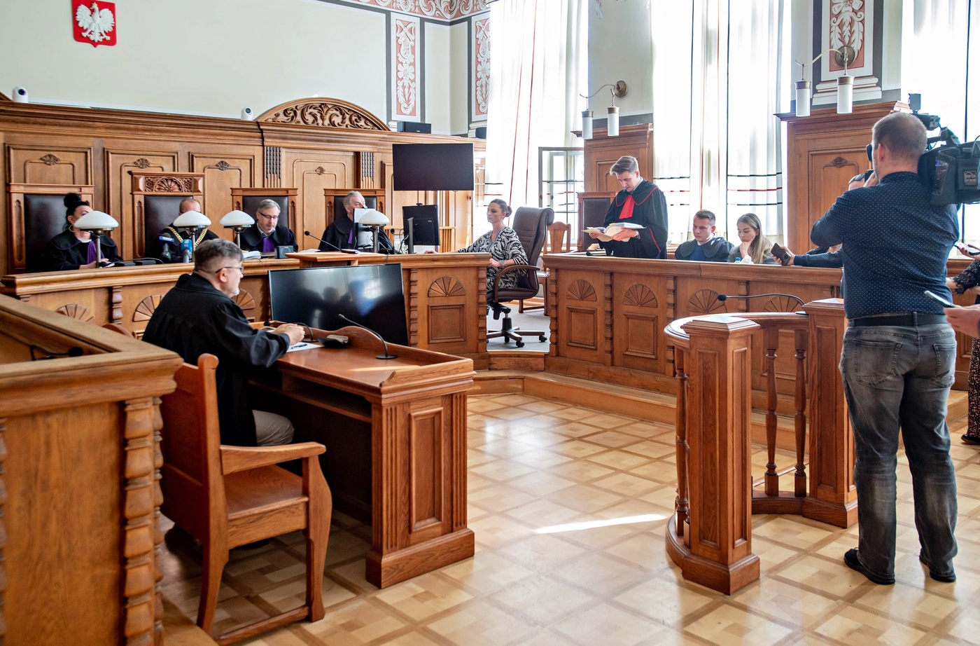 Elbląg, Rozprawa Tomasz P., odczytanie aktu oskarżenia,