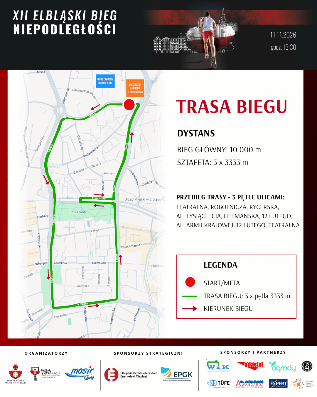 Elbląg, graf. MOSiR