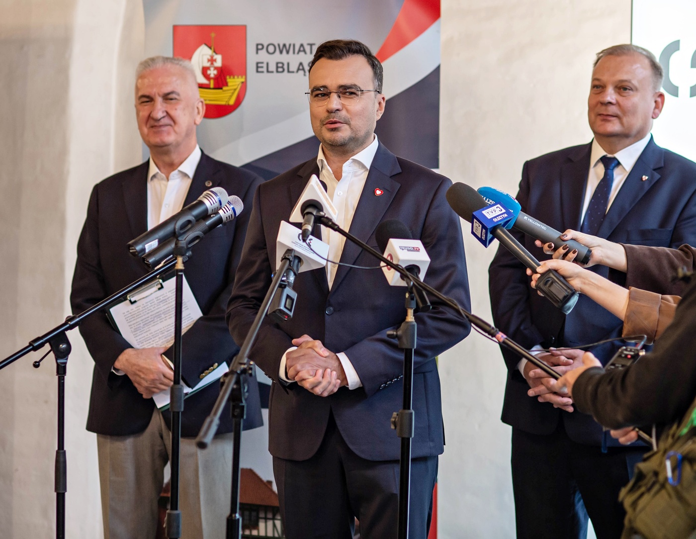 Elbląg, Od lewej Antoni Czyżyk, Maciej Wróbel, Michał Missan.