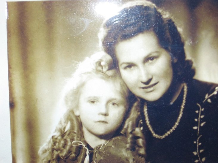 Elbląg, na zdj. Pani Gizela z córką