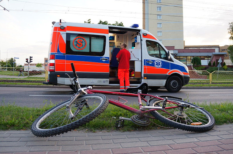 Elbląg, Potrącenie pijanego rowerzysty