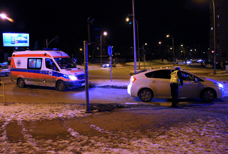 Elbląg, Brzeska: potrącenie na pasach