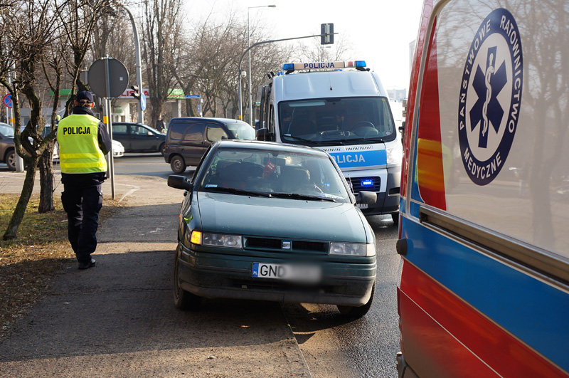 Elbląg, Tysiąclecia: potrącenie na przejściu