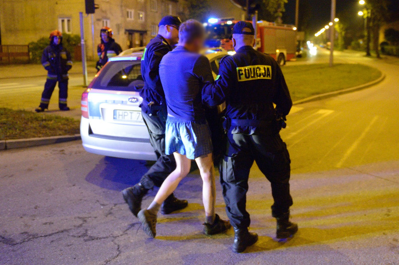 Elbląg, Demolka na skrzyżowaniu Elbląg, Demolka na skrzyżowaniu