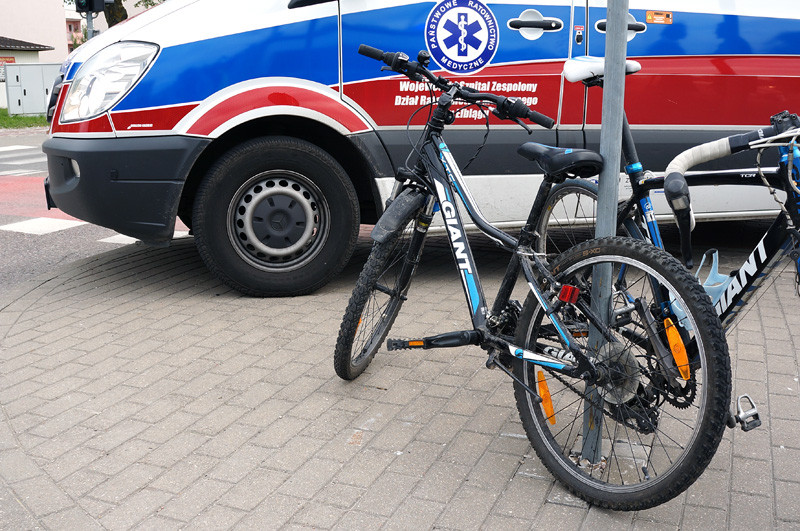 Elbląg, Ogólna: potrącenie młodego rowerzysty