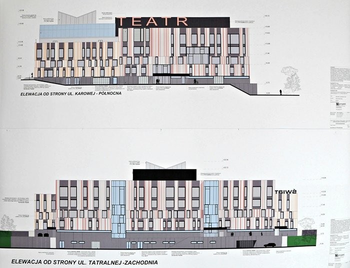 Elbląg, projekt strony teatru