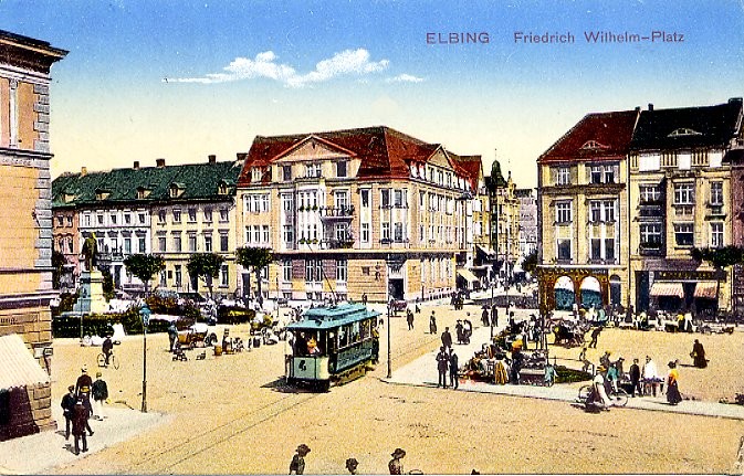 Elbląg, Tak kiedyś wyglądał Plac Słowiański Elbląg, Tak kiedyś wyglądał Plac Słowiański