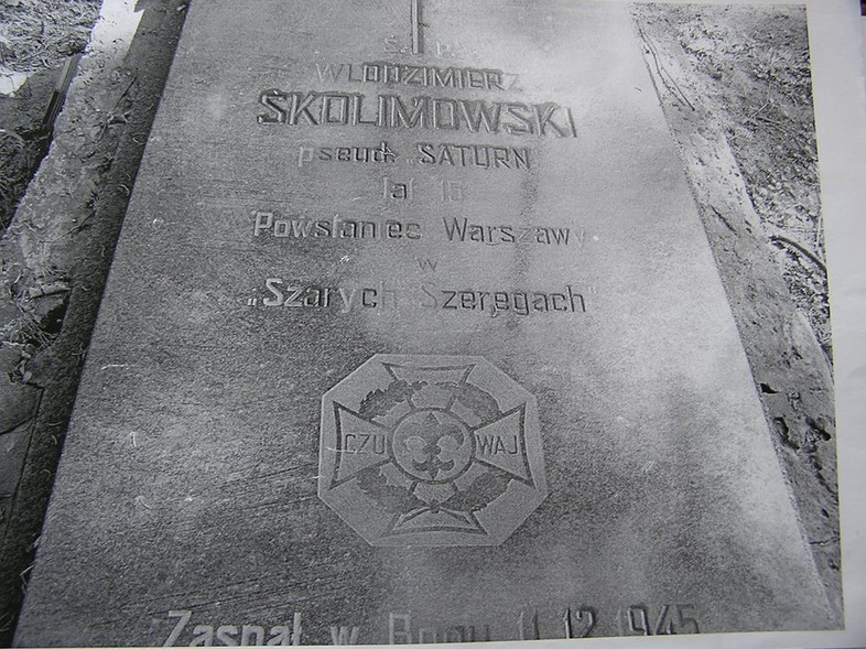 Elbląg, Grób Włodzimierza Skolimowskiego ps. Saturn