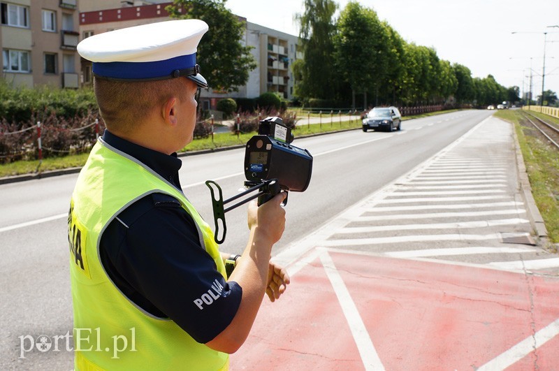 Elbląg, Kontrola prędkości na ul. Płk. Dąbka Elbląg, Kontrola prędkości na ul. Płk. Dąbka