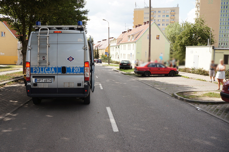 Elbląg, Potrącenie na Okrzei. Chłopiec wbiegł pod samochód