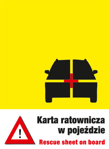 Elbląg, Tak wygląda naklejka, która należy przymocować na przedniej szybie auta Elbląg, Tak wygląda naklejka, która należy przymocować na przedniej szybie auta