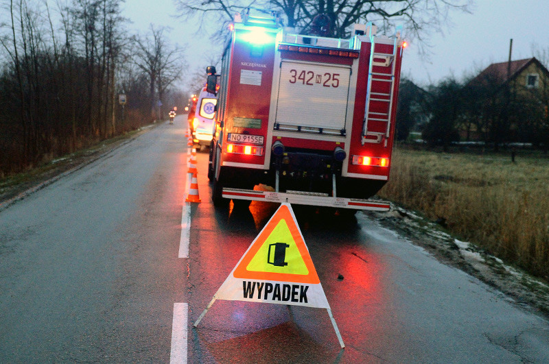 Elbląg, Mazurska: coltem uderzyła w drzewo