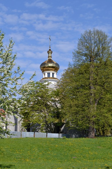 Elbląg, Widok na powstającą cerkiew od strony ul. Górnośląskiej