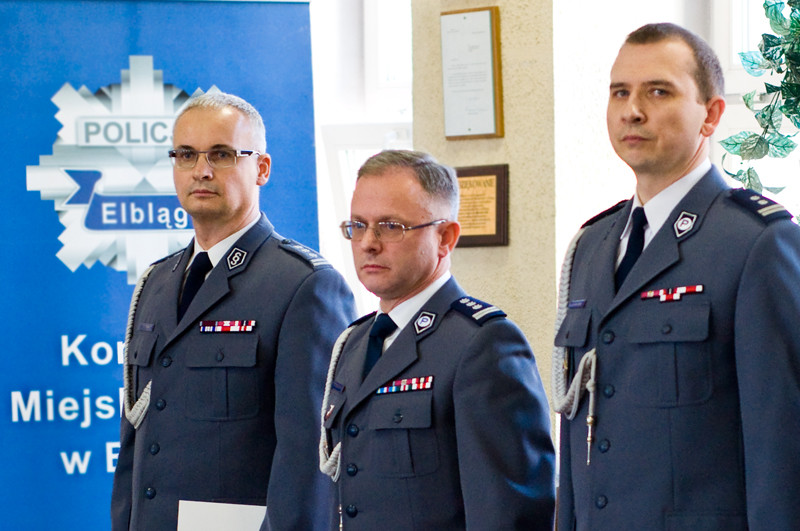 Elbląg, Od lewej: insp. Marek Osik, insp. Marek Walczak, mł. insp. Robert Muraszko