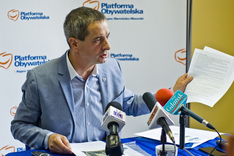 Elbląg, O wydarzeniach w Odessie senator opowiadał na dzisiejszej konferencji prasowej