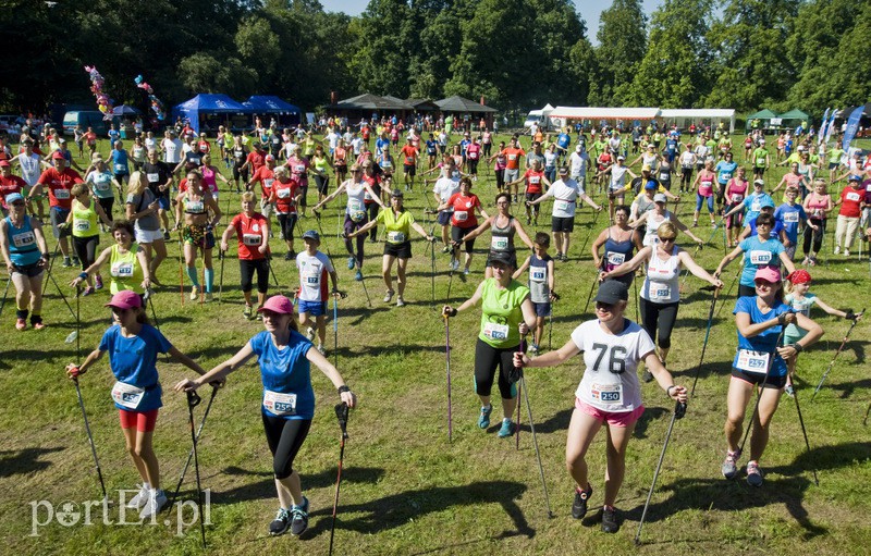 Elbląg, Tak kijkarze rozgrzewali się na polanie przy Bażantarni