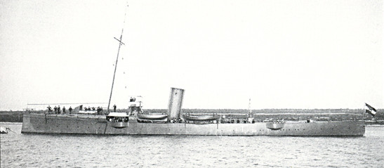 Elbląg, SMS Satelit C.K. Marynarki Wojennej, krążownik torpedowy zwodowany w stoczni Schichau'a w Elblągu w 1892 roku