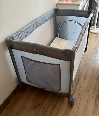Elbląg Łóżeczko turystyczne, składane SEVERNO 60x120 + materac RUCKEN