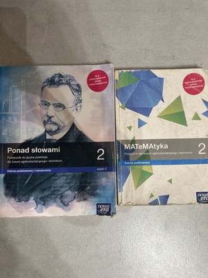Elbląg Sprzedam podręczniki dla klasy 2 liceum ogólnokształcącego i technikum. Cena za podręcznik z matematyki 20 zł,