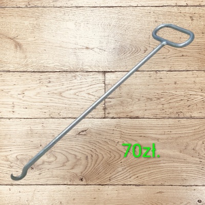 Elbląg Hak do otwierania włazów, pokryw studzienek kanalizacyjnych, typ C, 60cm. * Wieszak płaski ES 60 * Zestaw