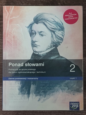 Elbląg SPRZEDAM PODRĘCZNIKI DO KLASY 2  LICEUM I TECHNIKUM  JĘZYK POLSKI Ponad słowami  1 