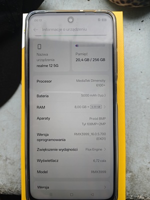 Elbląg Sprzedam realne 12 5 g stan bardzo dobry ma 2 lata pamięć ram 8+8 wszystko sprawne zdjęcia sms