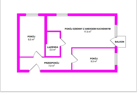 Elbląg 🏡 Funkcjonalne mieszkanie 3-pokojowe, 47m2,2/10 piętro, balkon przy ul. Nowowiejskiej w Elblągu  