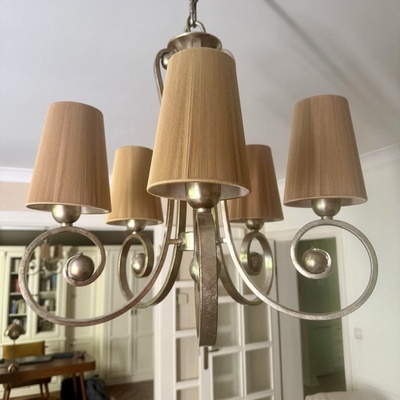 Elbląg Sprzedam zestaw 2 lamp sufitowych. 5 i 3 ramienne. Stan idealny. Szczegóły w opisie.