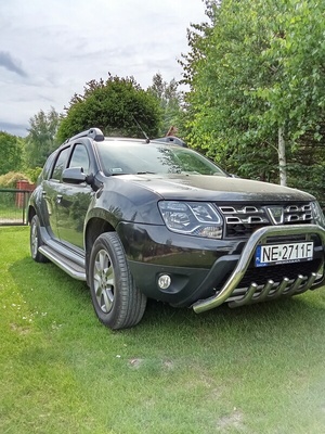 Elbląg Sprzedam: zadbana Dacia Duster SUV w kolorze czarnym, r. prod.2014,benzyna + LPG. Model Dacia Duster 13-Duster