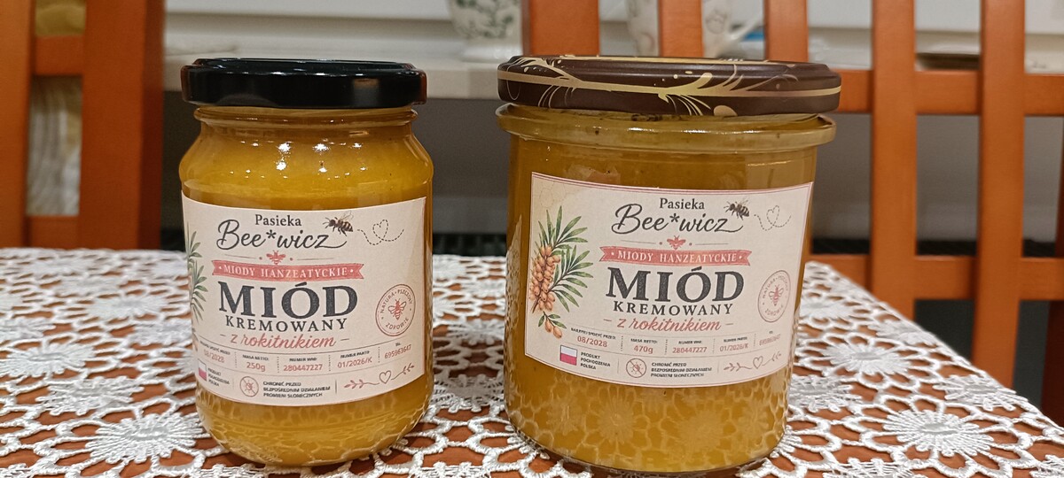 Elbląg Miody z własnej pasieki Zapraszam do zakupu miodów kremowanych. Mamy w ofercie miody kremowane 270 g za 17zł