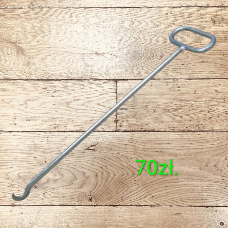 Elbląg Hak do otwierania włazów, pokryw studzienek kanalizacyjnych, typ C, 60cm. * Wieszak płaski ES 60 * Zestaw