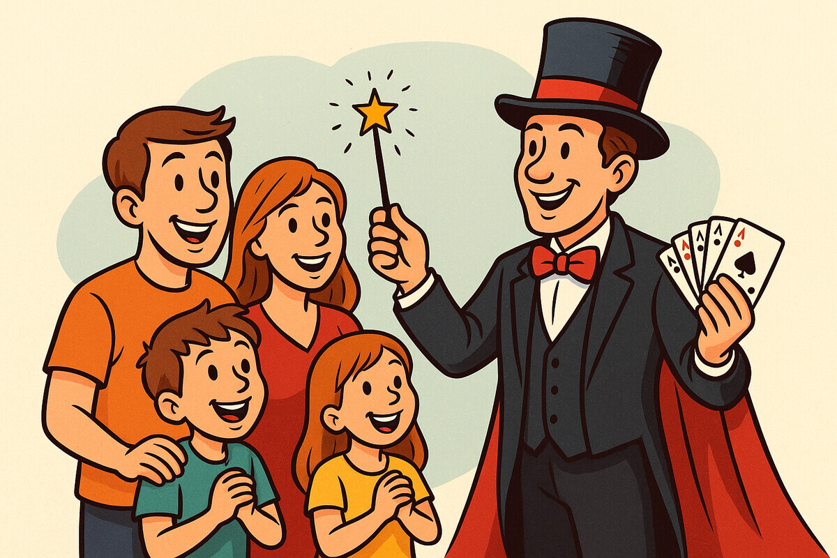 Elbląg 🎩  Magik na Twoją imprezę – zaskocz gości prawdziwą magią!  🪄Hej! Jestem