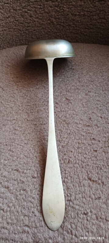 Elbląg Mam do sprzedania;Stara antyczna chochla ( łyżka wazowa) wykonana z Alpacca. .Produkcja Niemcy w latach 20 tych